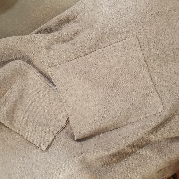 Max Sport Women Maxi Open Front Cardigan  Size L Gray Heather Abalone - Picture 9 of 12